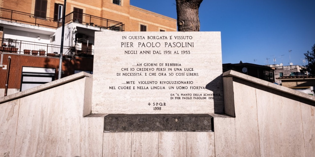 Targa Commemorativa Pier Paolo Pasolini Sovraintendenzaroma 